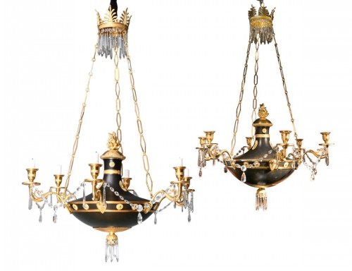 Deux lustres de l'Empire Russe
