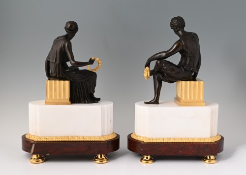 19th century - A pair of decorative sculptures