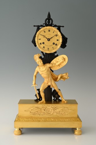 Pendule "Titus Tatius" vers 1820 - Horlogerie Style Restauration - Charles X