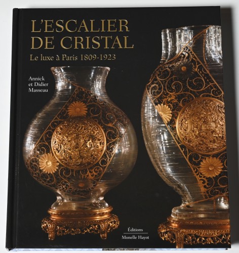 Antiquités - Pair of candelabra, signed ‘’Escalier de Cristal Paris"
