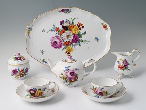 A Meissen tête-à-tête tea set - Porcelain & Faience Style 