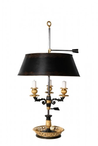 Lampe bouillotte Empire vers 1820