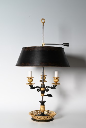 Lampe bouillotte Empire vers 1820 - Luminaires Style Empire