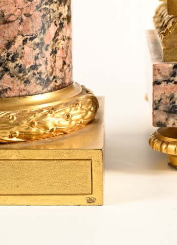 Henry Dasson – Importante garniture de cheminée - Napoléon III