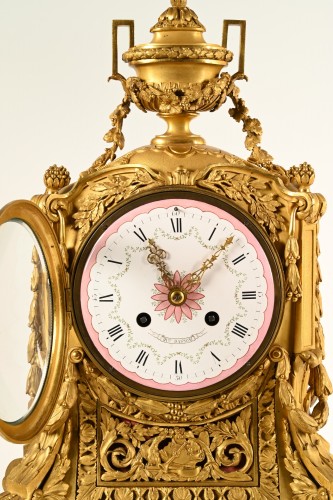 Napoléon III - Henry Dasson – Importante garniture de cheminée