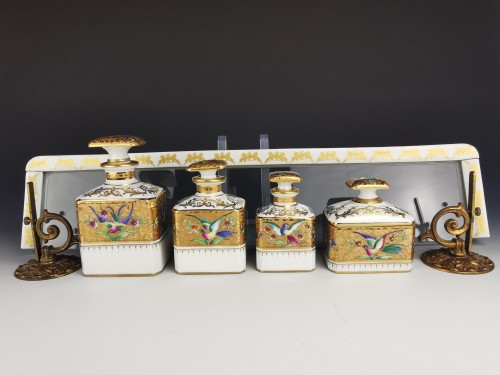 Le Tallec - Perfume Bottles And Dresser Box - Porcelain & Faience Style 