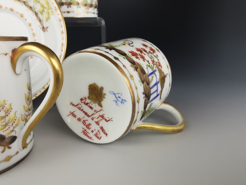 XXe siècle - Le Tallec - "Cirque Chinois" Service 6 tasses en porcelaine