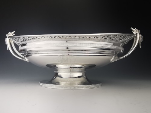 Gorham - Sterling Silver Large Fruit Bowl   C.1871 - silverware & tableware Style 