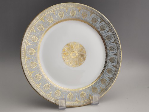 Porcelain Plate, Imperial Manufacture Sèvres 1862 - Porcelain & Faience Style 
