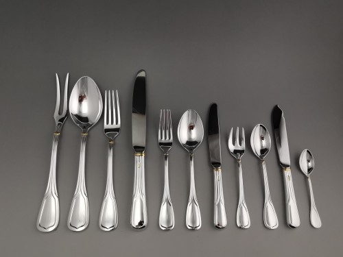 Cartier - Silverplate &quot;La Maison du Prince&quot; Cutlery Set  54 Pieces - silverware & tableware Style 