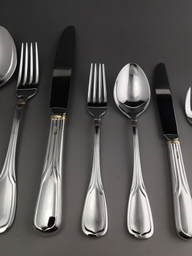 silverware & tableware  - Cartier - Silverplate &quot;La Maison du Prince&quot; Cutlery Set  54 Pieces