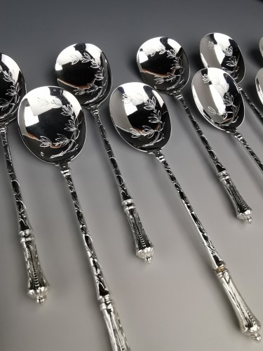 silverware & tableware  - Puiforcat - Ice Cream Spoons Service