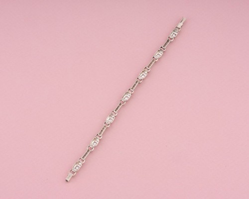 Bracelet Art Déco en or 18K et diamants - Maison Tres Or