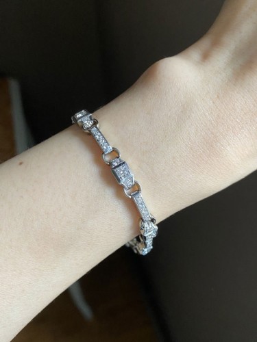 Antiquités - Bracelet Art Déco en or 18K et diamants
