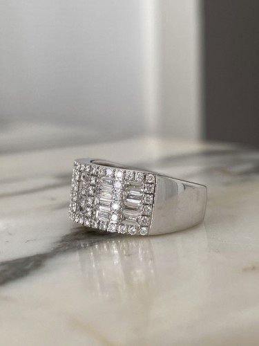 Bijouterie, Joaillerie Bagues - Bague en or blanc et diamants