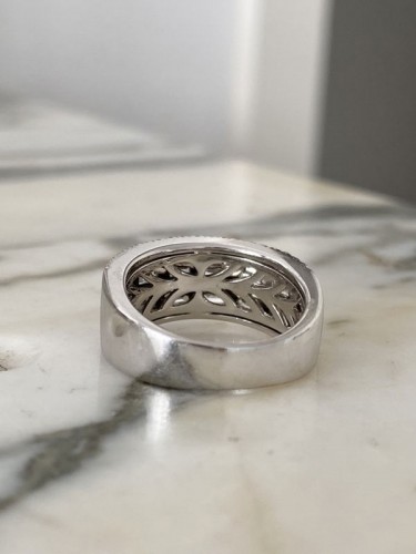 Bague en or blanc et diamants - 
