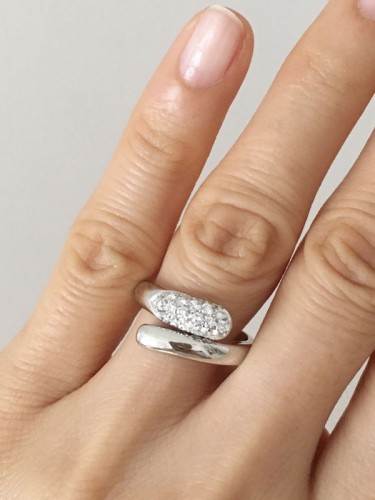 Antiquités - Bvlgari - Astrea model ring in white gold and diamonds