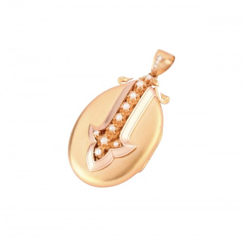 Important Napoleon III locket pendant in gold