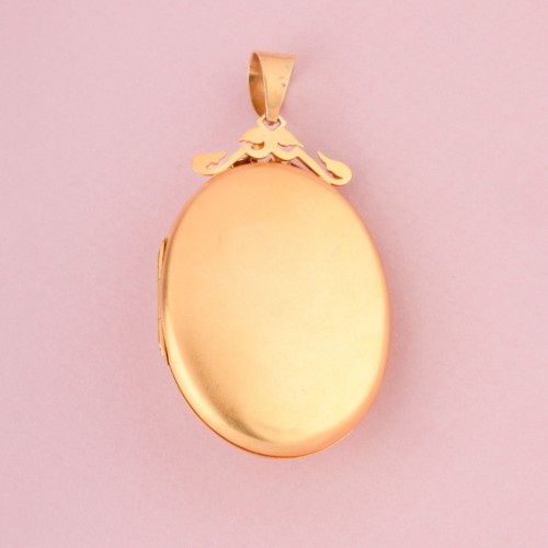 Important Napoleon III locket pendant in gold - 