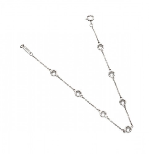 Bijouterie, Joaillerie Bracelet - TIFFANY & CO- "Diamonds by the Yard" par Elsa Peretti en platine et diamants
