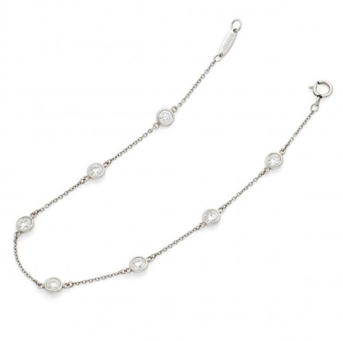 TIFFANY & CO- "Diamonds by the Yard" par Elsa Peretti en platine et diamants - Maison Tres Or