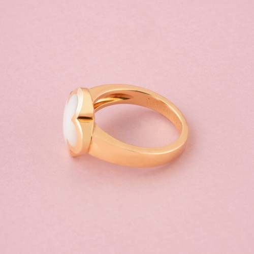 Antiquités - Van Cleef &amp; Arpels -  "pure Alhambra" Ring In Yellow Gold