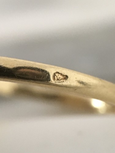 Antiquités - Bague toi et moi Belle Époque en or jaune et diamants