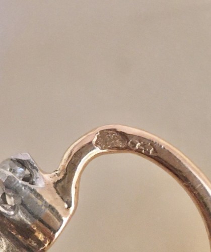 Antiquités - Belle époque 18k rose gold sleeper earrings