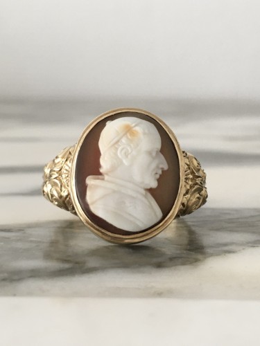 Signet Ring In Yellow Gold, Pope Gregory XVI (1765 - 1846) - 