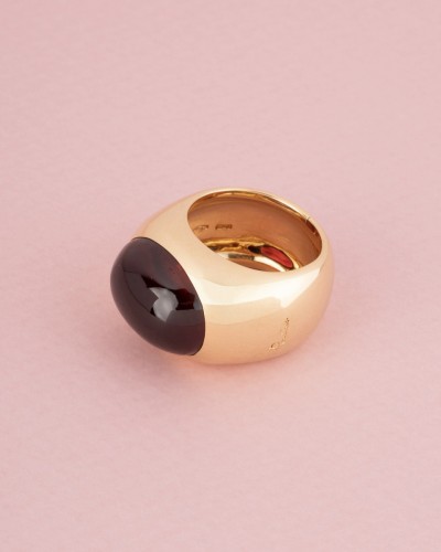  - Pomellato - Importante bague en or et grenat