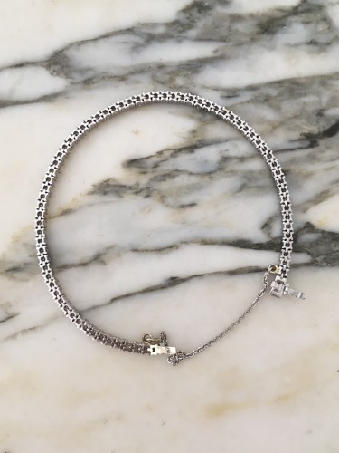 Bracelet tennis en platine et diamants 3,14 ct - Maison Tres Or