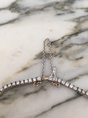  - Bracelet tennis en platine et diamants 3,14 ct