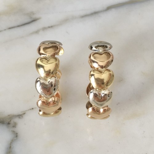 Boucles d'oreille coeur Le-Gi en or - Bijouterie, Joaillerie Style 