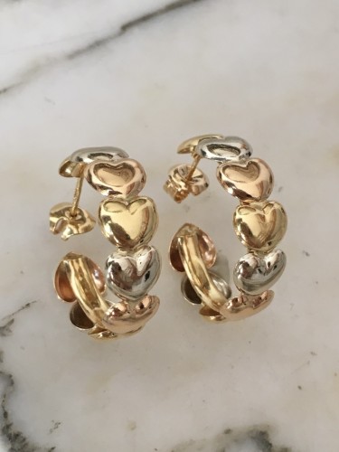 Bijouterie, Joaillerie Boucles d'oreilles - Boucles d'oreille coeur Le-Gi en or
