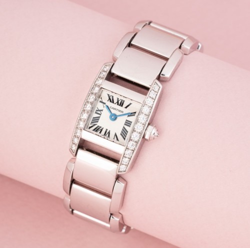 Cartier Tankissime Tankissime petit modèle watch, white gold, diamonds - Horology Style 