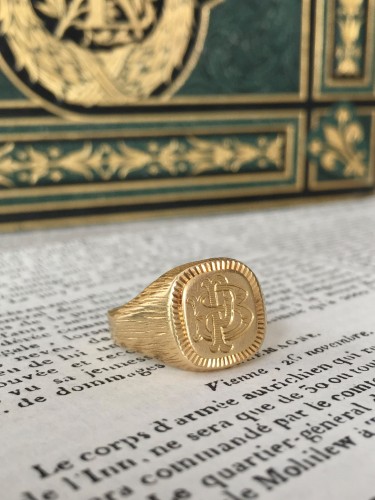 20th century - Yellow gold signet ring