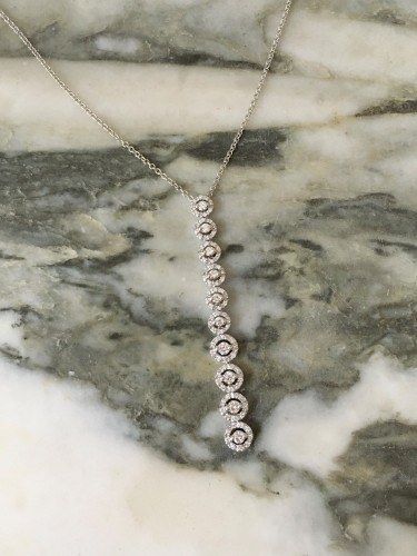 Leo Pizzo Collier en or blanc et diamants - Maison Tres Or