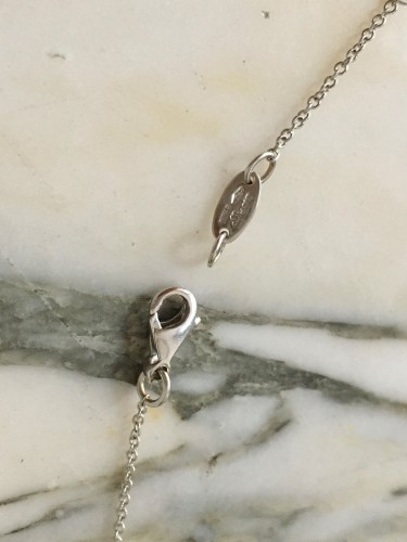 Antiquités - Leo Pizzo Collier en or blanc et diamants