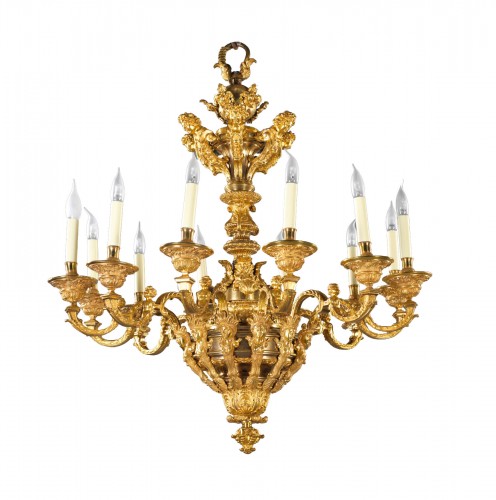Twelve-light chandelier
