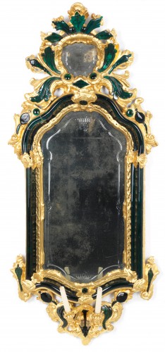 Paire de miroirs Italie, probablement Venise, XIXe siècle - Miroirs, Trumeaux Style 