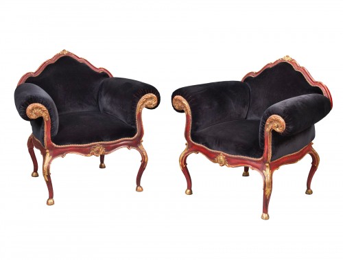 Suite of two Venetian marquises 18th century