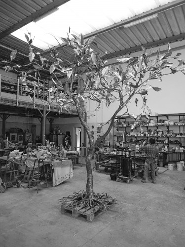 Maria Pergay & Fonderia Artistica Stefan, Sculpture arbre de plus de 4 mètres - MAK Galerie