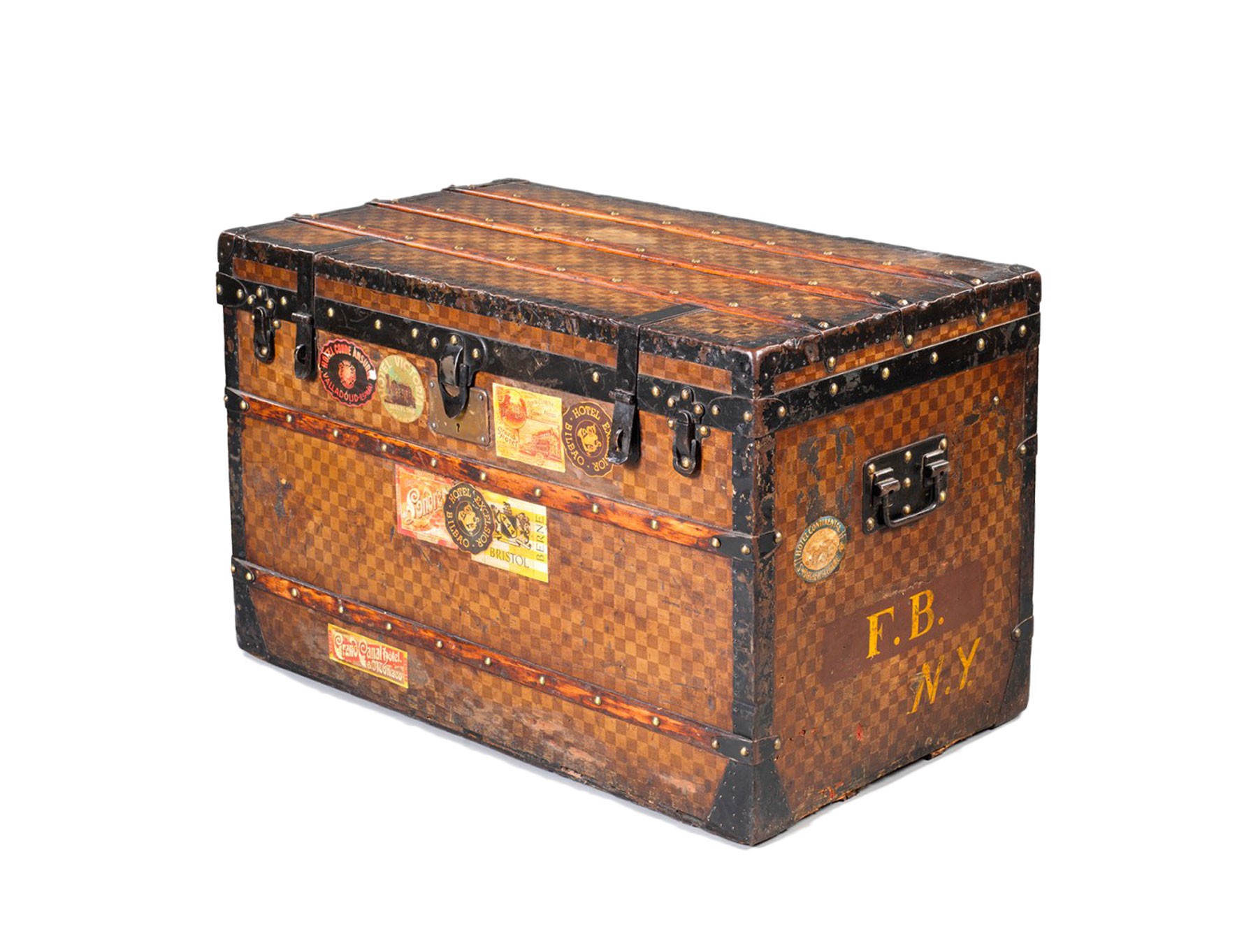 Ancienne malle Louis Vuitton modèle « Courrier » - XIXe siècle - N.106627