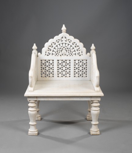 White marble garden furniture - Seating Style 