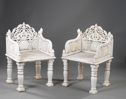 Architectural & Garden  - White marble garden furniture