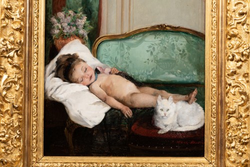 Enfant dans le salon - Pierre Carrier-Belleuse (1851-1932) - Segoura Fine Art