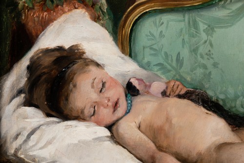 Art nouveau - Child in the living room - Pierre Carrier-Belleuse (1851-1932)