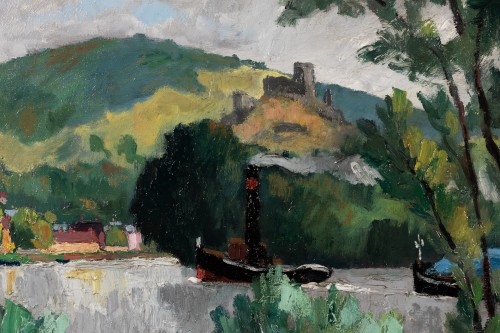 Art Déco - René Sautin (1881-1968) - La Seine aux Andelys