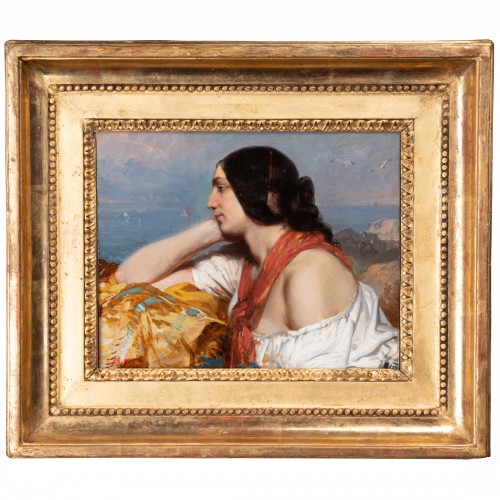 Portrait d’une jeune femme - Felix-joseph BARRIAS (1822-1907)