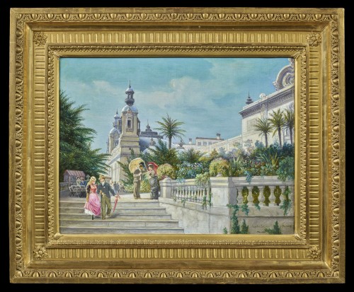 Paintings & Drawings  - Monte-Carlo - Auguste Numans (1823-1883)